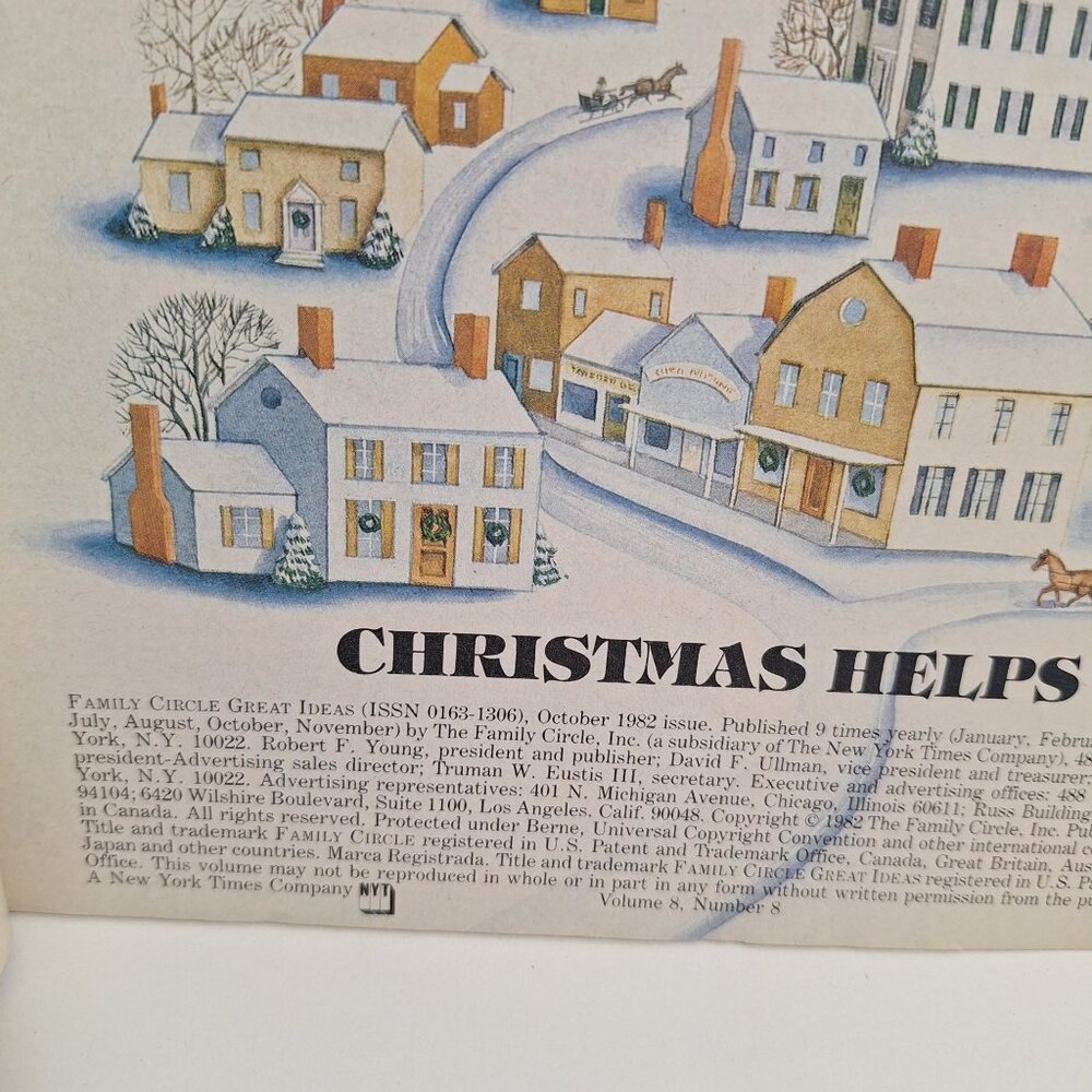 Family Circle Christmas Helps Magazine 1982 Holiday Ideas & Recipes Vintage - Picture 4 of 15